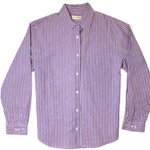 Ann Taylor Women's Button Down Shirt | Lilac Stripes | Medium | LIKE NEW